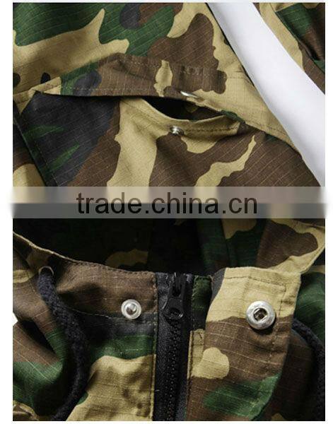 High quality cotton multi-functional military camouflage Parka