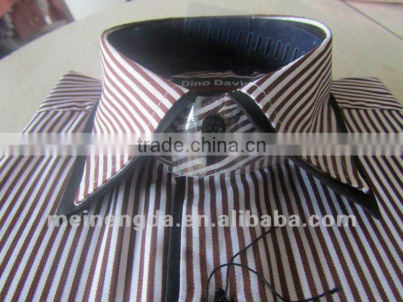 plaid double collar shirt for men