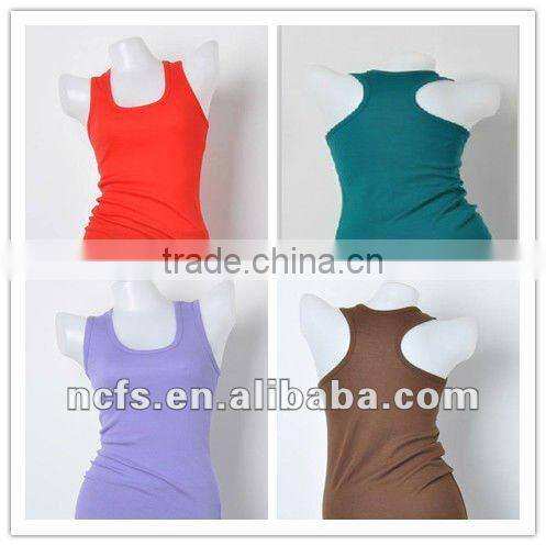 Ladies' sleeveless blank tank top