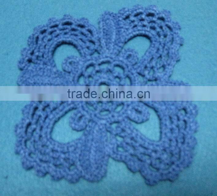 crochet flower patches for clothing