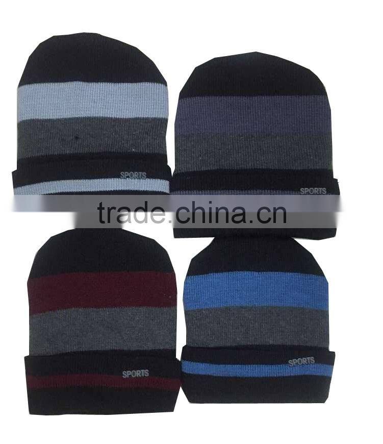 hot selling high quality fleece knitting beanie hat