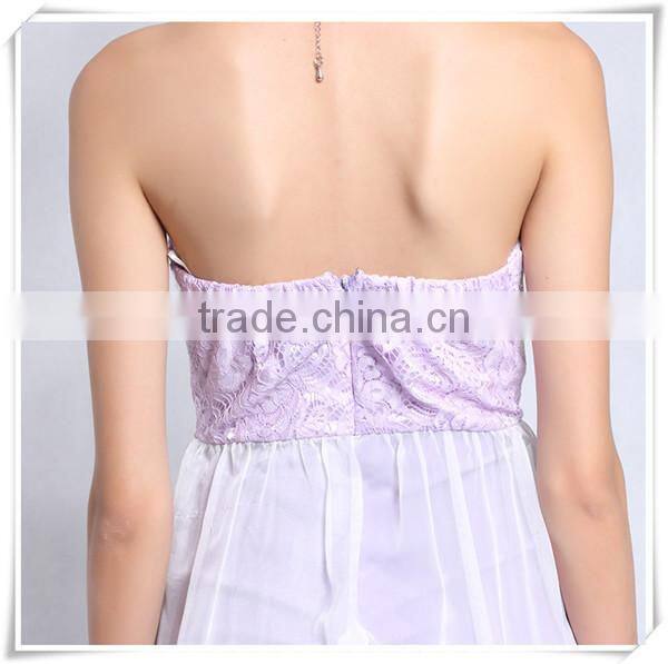 The new 2017 elegant exotic sleeveless long tail evening dress