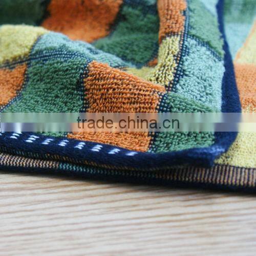 Custom woven dobbi jacquard terry hotel towel