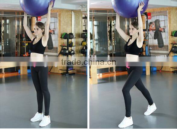 2017 Hot Sale China Women Custom Fashion Plain High Waist Skinny Yoga Leggings