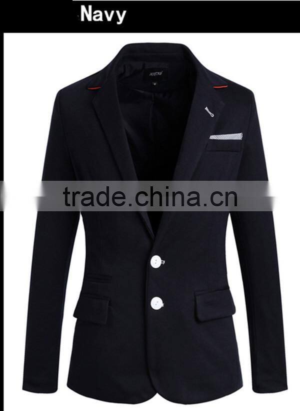 1 pc turn down collar bussiness new design long sleeve solid 4 colors for choice mens blazer jacket