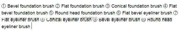 High Quality 10pcs Set Cosmetic Brushes Custom Logo Make up Brushes