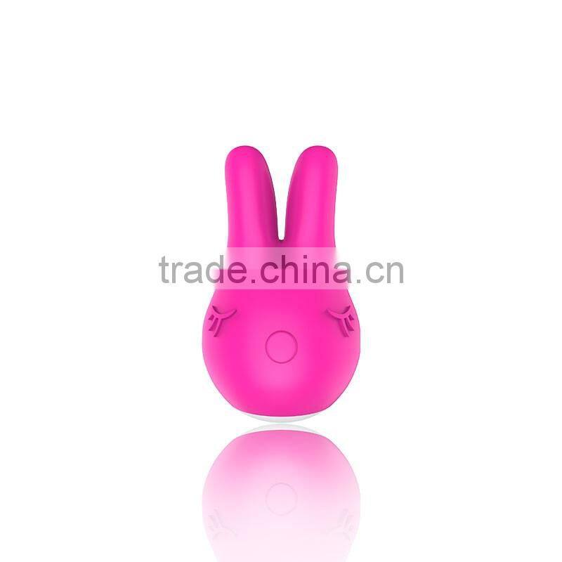 Soft Silicone Female Sex Toys Rabbit Shape Vibrating Massager