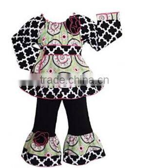 2015 China supplier Easter Decorative Girls Outfit Wholesale Boutique baby girl Infant ruffled remake laced outfits for girls