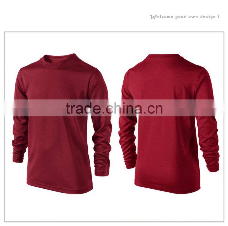 Long Sleeve Men's Sportswear Polyester Jersey Hot Sale Cheap Men's Long Sleeve Blank Polo Shirts for Sports