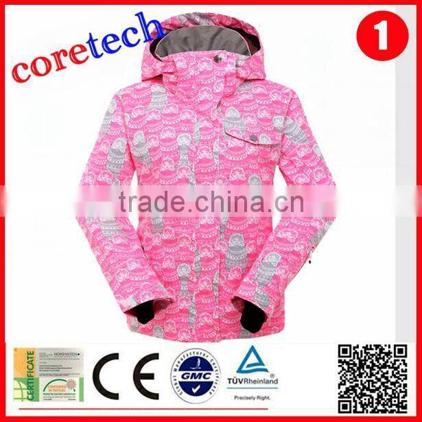 breathable durable waterproof outdoor ski jacket factory