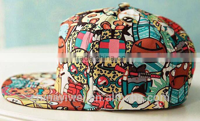 new cartoon scrawl hiphop baseball cap