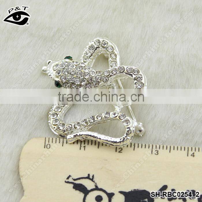 Animal Snake Rhinestone Brooches Crystal Pins Rhinestone brooch pins for wedding invitation decorations