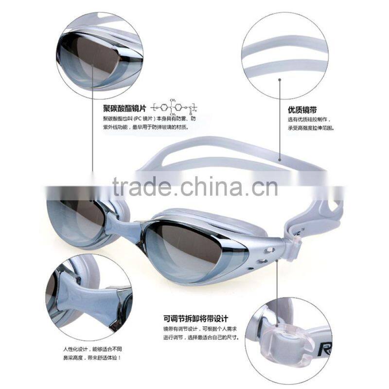 2017 Hot Sale Adjustable Waterproof Anti Fog UV Adults Professional Diving Swimming Glasses Eyewear Swim goggles