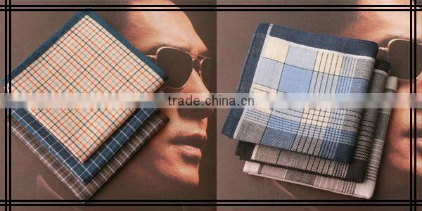 Plaid Pattern Gray Soft Handkerchiefs
