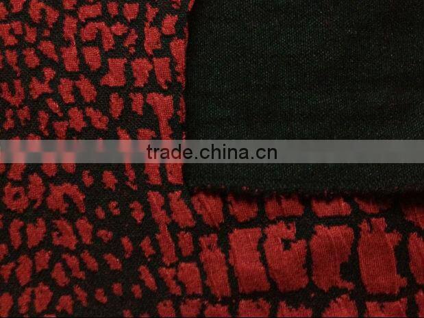 wholesale polyester cotton jacquard fabric knitted for clothing