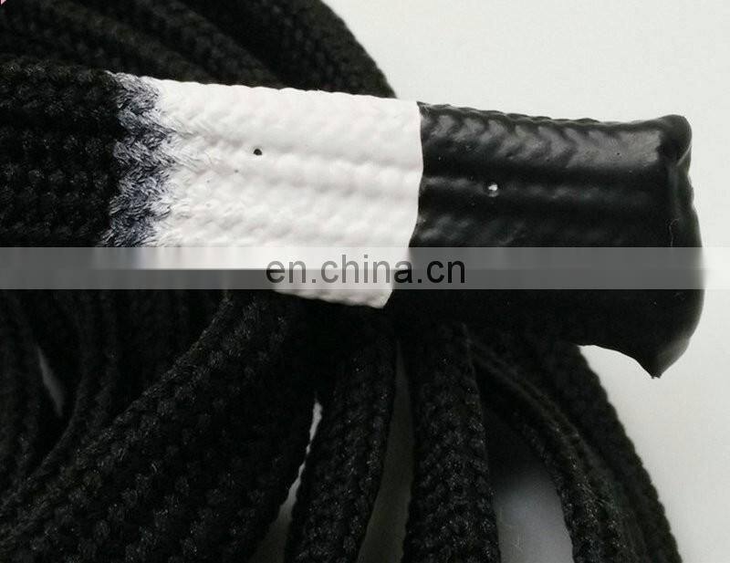 braid cord with silicone end for garment