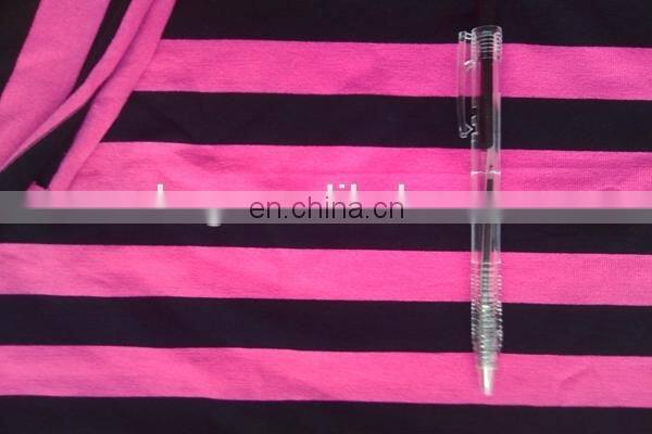 Winfar Textile Super Soft Single Jersey (Vortex) Yarn Dyed Knit Stretch Rayon Fabric for Garment