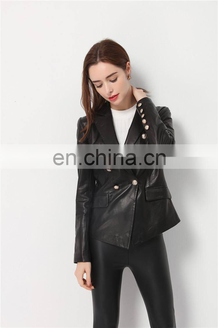 2016 Fashionable New Style Women Jacket Lover's Clothes With Mickey Minnie Mouse Pattern Genuine Real Sheepskin Leacher Jacket