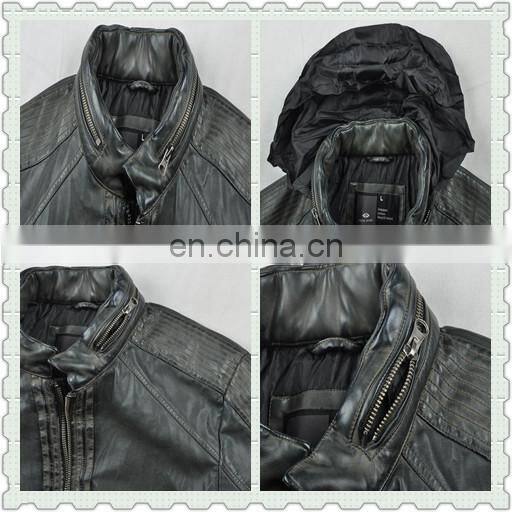 2015 Latest Fashion Hotsale Spring Handsome PU Leather Jacket for Men