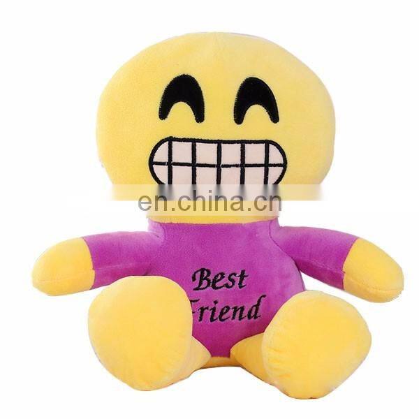 Fashion Wechat Whatsapp Emotion Plush Stuffed Toys OEM Design Emoji Dolls For Kids