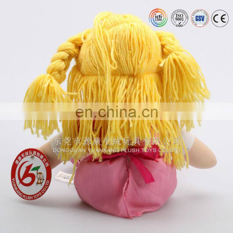 2016 ICTI audits manufacturer OEM/ODM rag doll,custom doll,china rag doll
