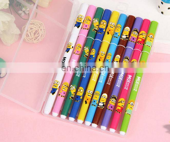 Fresh and lovely watercolor cartoon pen gel pen 10 Set