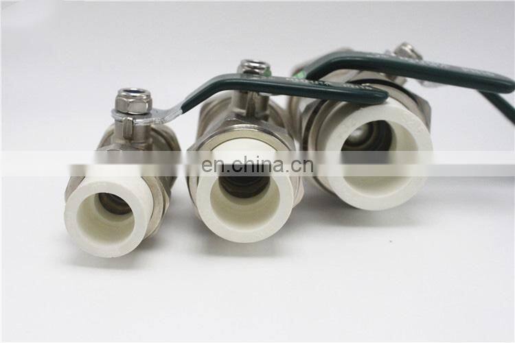 Manual PPR brass ball valve pvc ball valve handle ball valve pvc