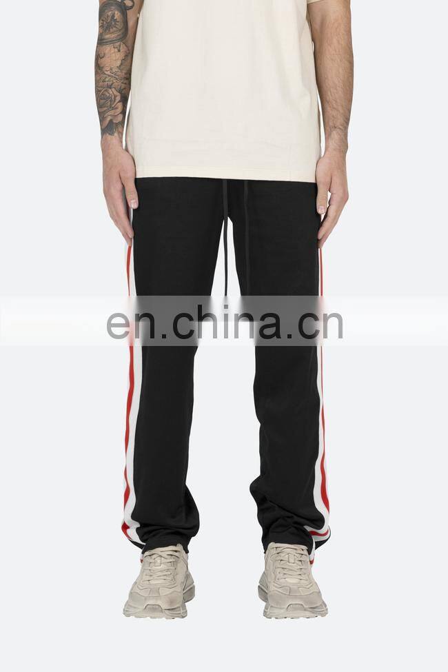 DiZNEW Navy Blue Black Orange Tearaway Track Pants For Men