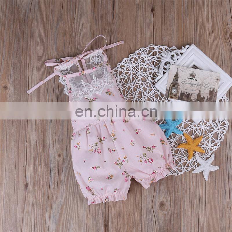 Boutique Kids Rompers Onesie Floral Soft Newborn Baby Clothes