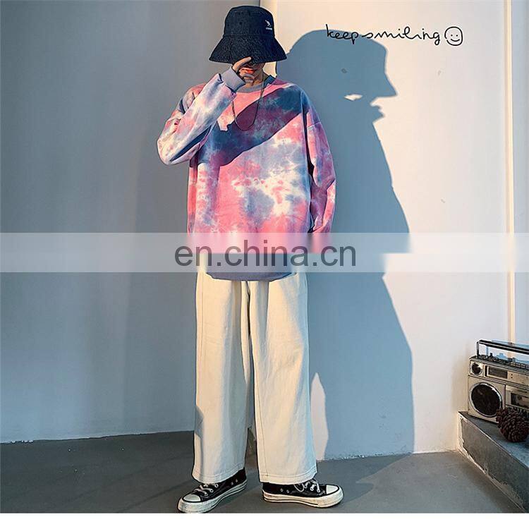 Tie Dye Oversize with Rulex Crewneck Unisex Mens Womens Hoodies Sweatshirt