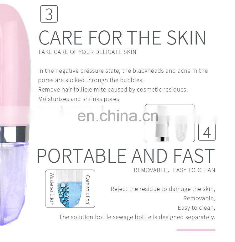 2019 Home water oxygen facial oxygen small bubbles face cleaning beauty mini device