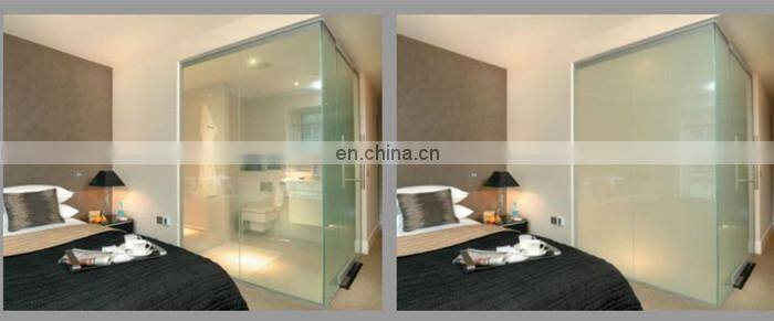 China high quality hot sale PDLC switchable privacy smart glass shower door suppliers