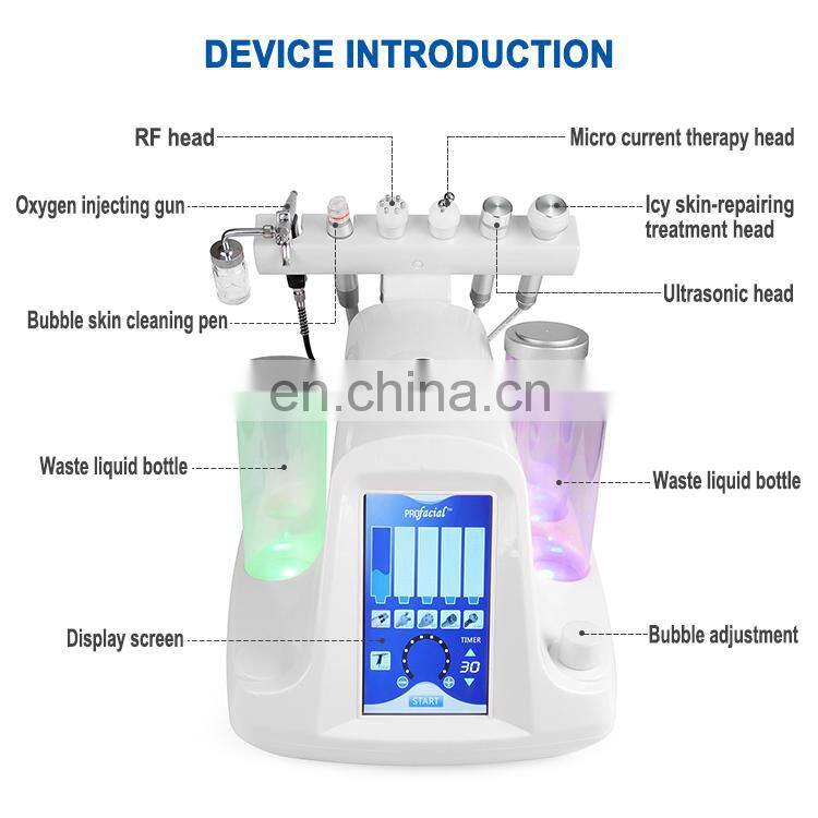 7In1 Skin Rejuvenation Rf Microdermabrasion Meso Gun Oxygen Bubble Machine