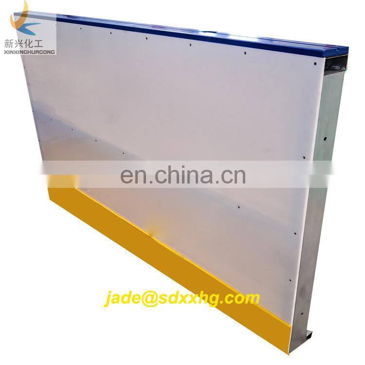 HDPE white sheet material for 2 hockey rinks