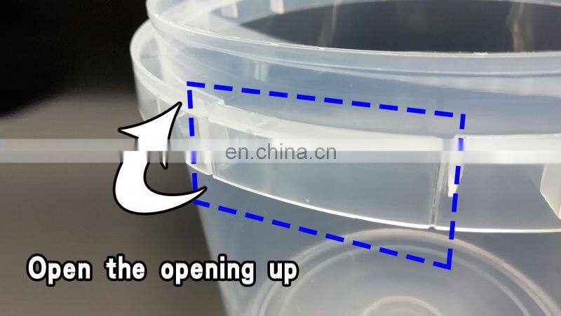 5L pp/food grade custom logo Dog food bucket