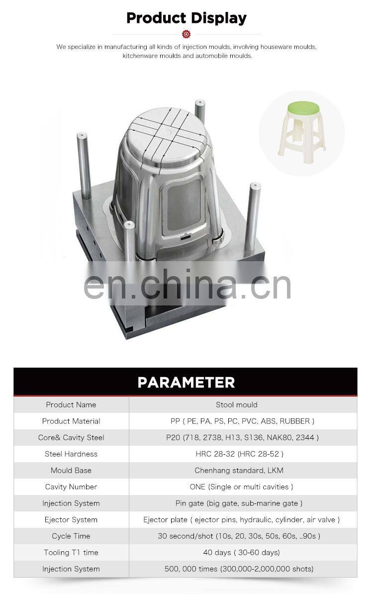 China cheap hot sale custom stool mould for injection plastic