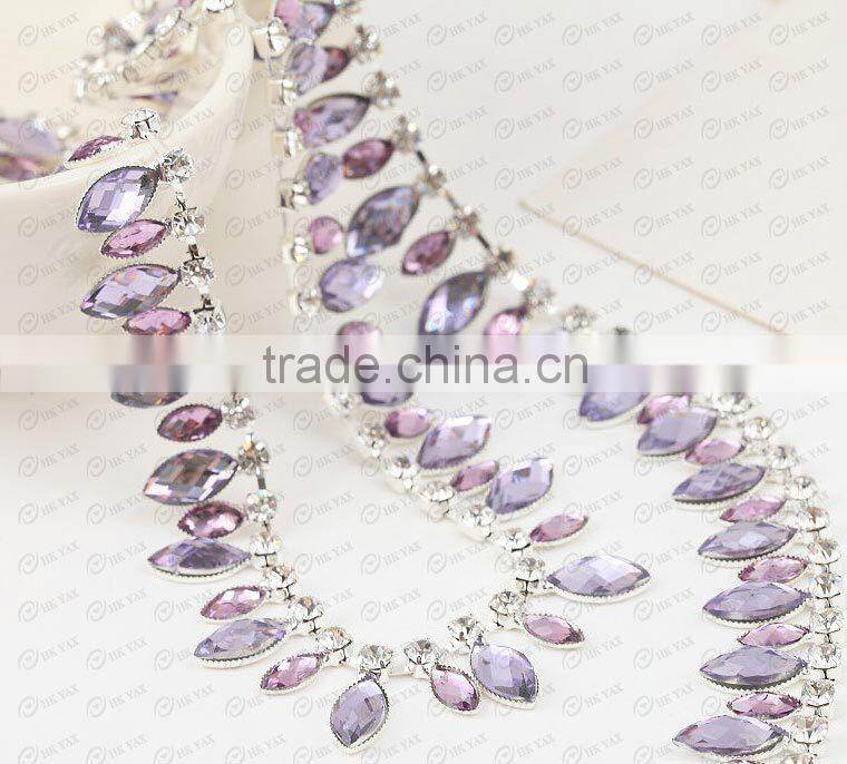 X0701 Bridal resin rhinestone decoration, bling bling rhinestone trimming, crystal rhinestone decoration