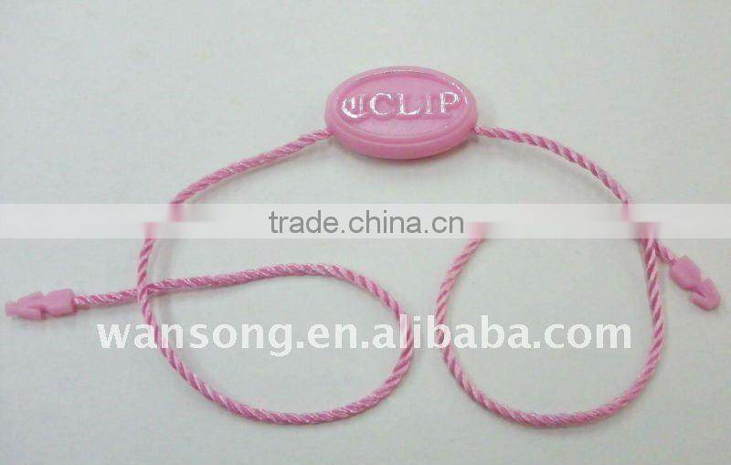 Alibaba China supplier custom made hang tag plastic string seal