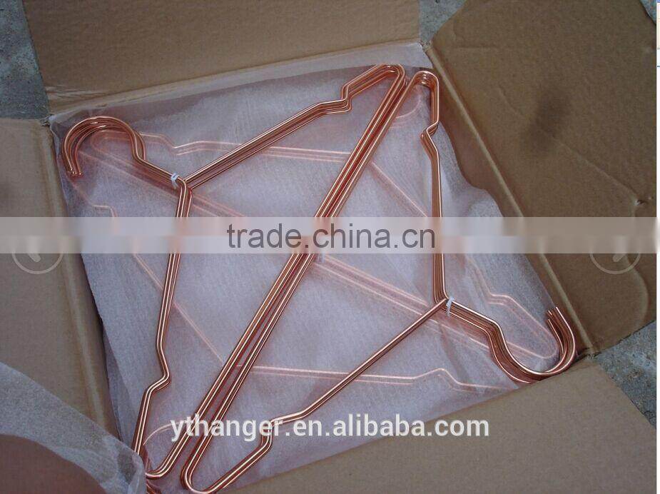 MH-YT-004 electroplate purple bronze colored wire metal hanger