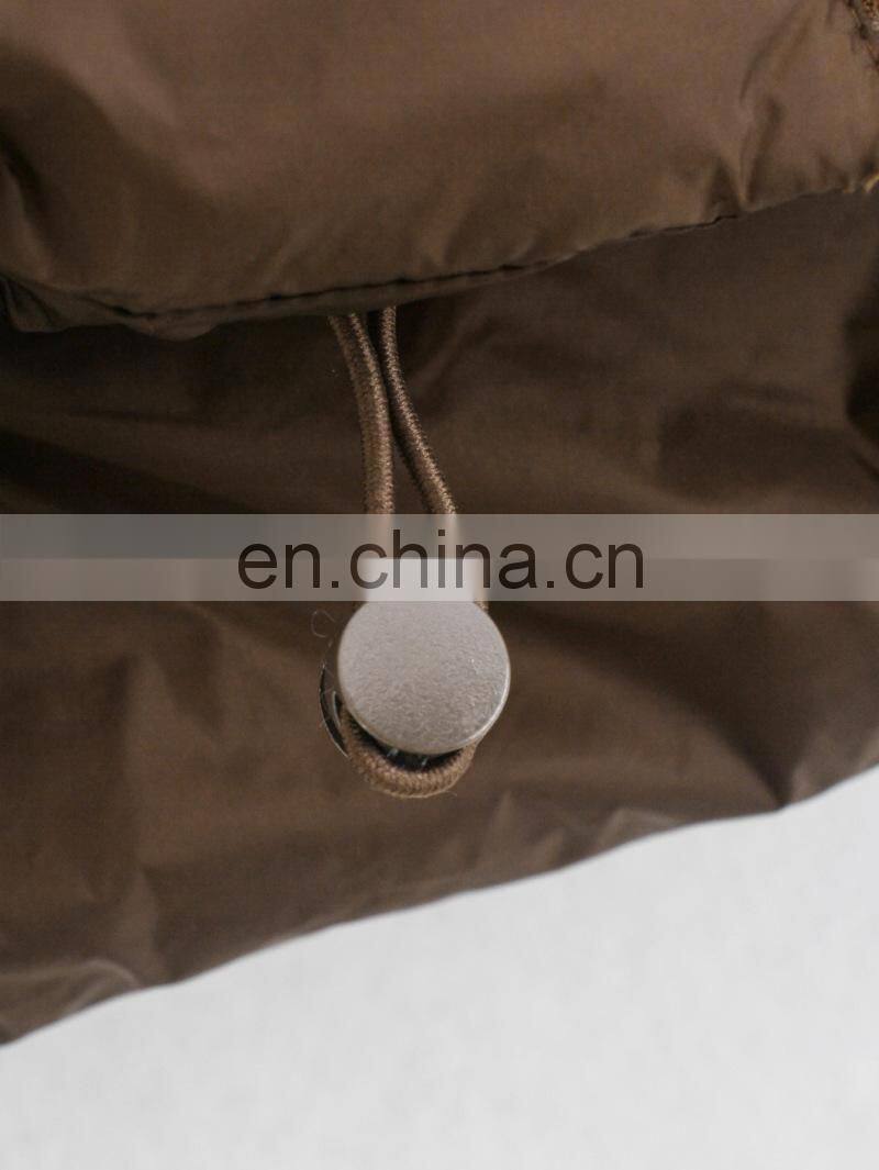 Wholesale custom LOGO ladies fall/winter stand-up collar padded down cotton vest vest sleeveless waistcoat plus size jacket