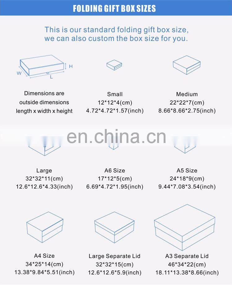 Luxury magnetic folding box with private logo bridesmaid gift packing box for wedding dress bridal bouquet name custom on box