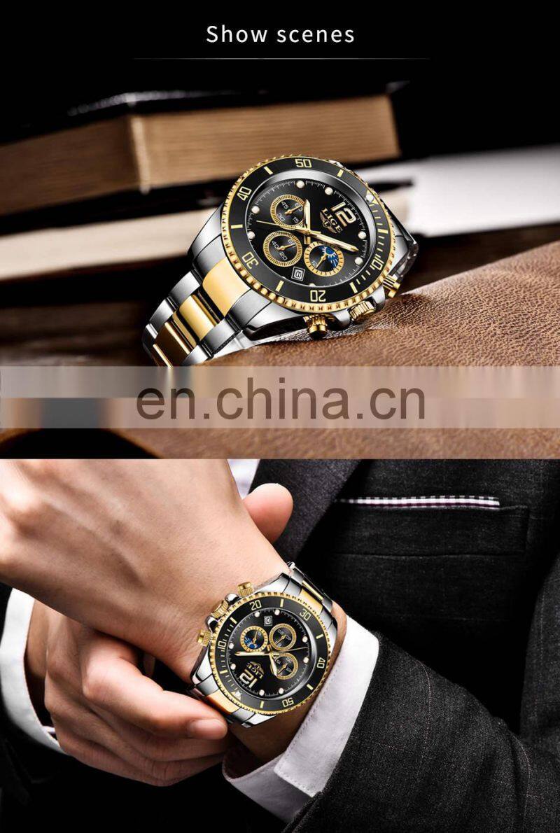 LIGE 8924 Quartz Watch For Men Sport Diver luxury men watch waterproof Date Clocks watches men