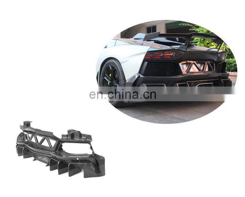 Runde Car Modification Brilliant Quality Carbon Fiber Material Body Kit For Lamborghini Aventador LP700 Rear Bumper