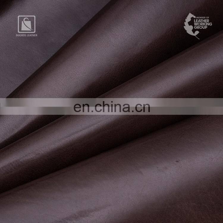 1.5 mm Thickness Full Grain Pre-Distressed Appearance Vegetable Tanned Genuine Leather from India