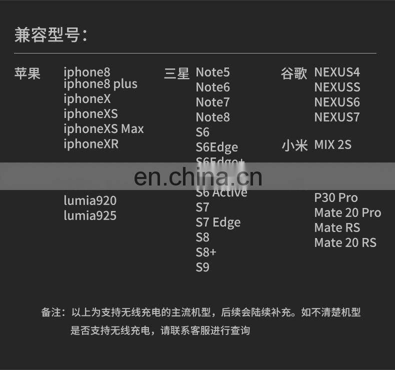 15W Fast Wireless Charger Table Lamp For iPhone X XR XS Mobile Phone Charging Holder Night Light Pad Phone Stand Desk Lamp