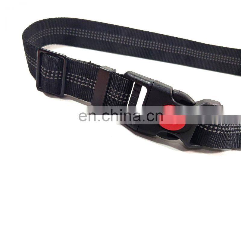 Dog Seat Belt Adjustable Durable Car Seat Belt Reflective Elastic Nylon Bungee Connect Dog Harness in Vehicle Travel Strap Leads