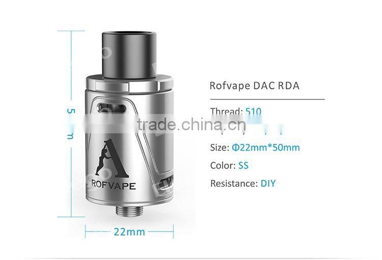 Crazy Price Rofvape DAC RDA with Dual Airflow Control, First Batch Rofvape DAC