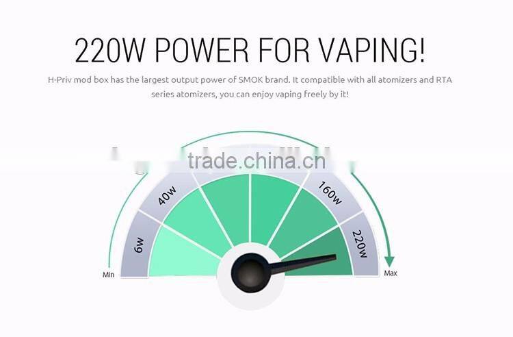 Hot Selling Genuine Smoktech Vape Kit H-Priv TC 220W Wholesale good price