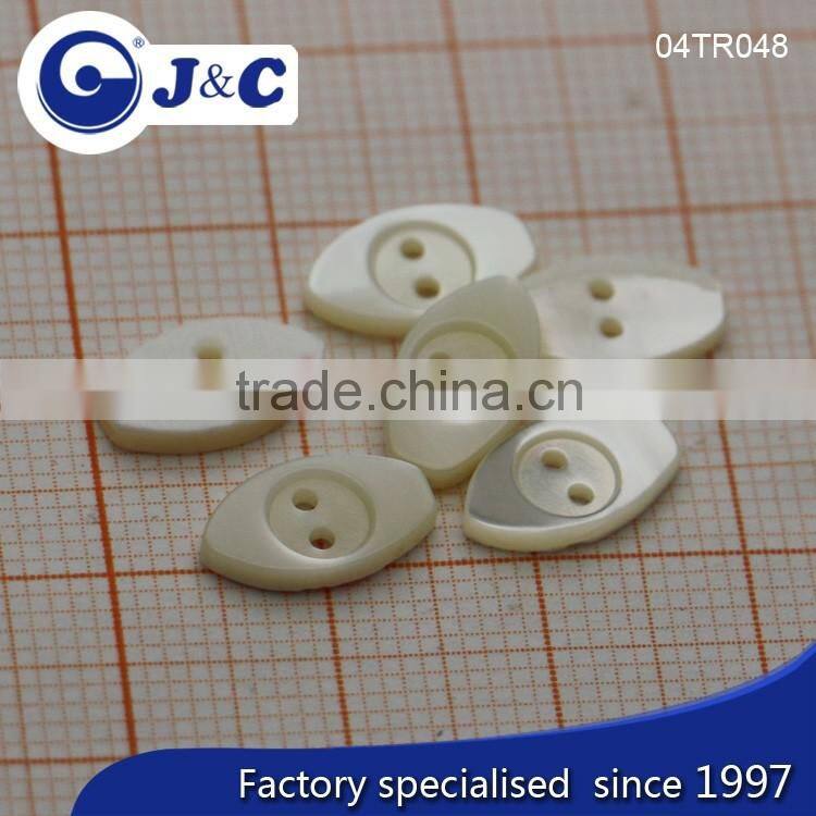 J&C leaf shape Trocas shell buttons for fashion shirt.TR047,048