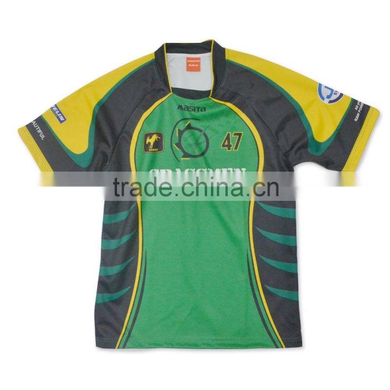 Custom size and color for argentina rugby jersey